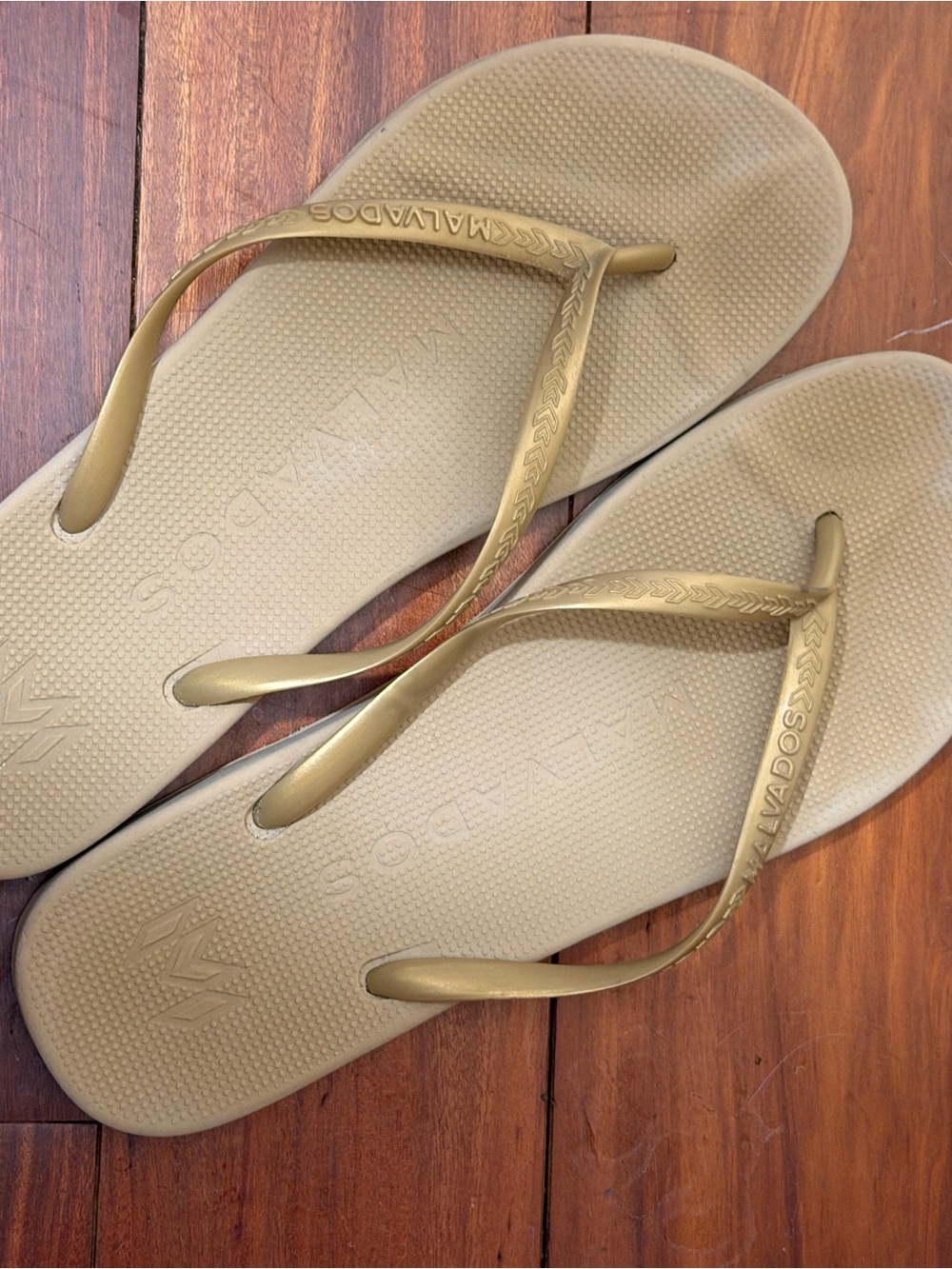 Malvados Metallic Gold Women's Flip Flop Sandals